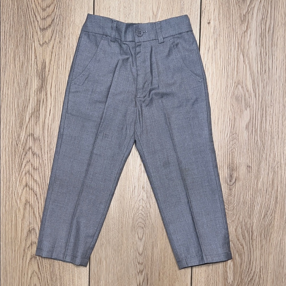 Elegant Kids Light Gray 3 Piece Formal Wear with Vest, Pants and Tie - Picture 7 of 13